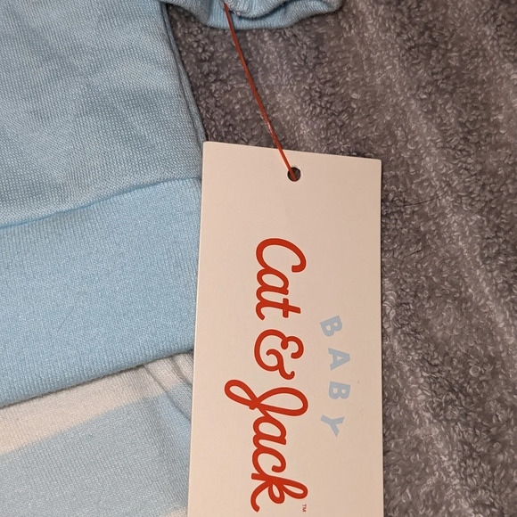 Baby 'Happy Together' Graphic Top & Bottom Set - Cat & Jack™ Blue 3-6 0-3 NEW - Picture 8 of 10